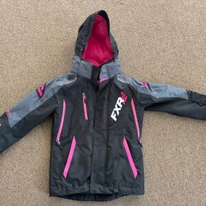 FXR Black and Pink Hooded Jacket